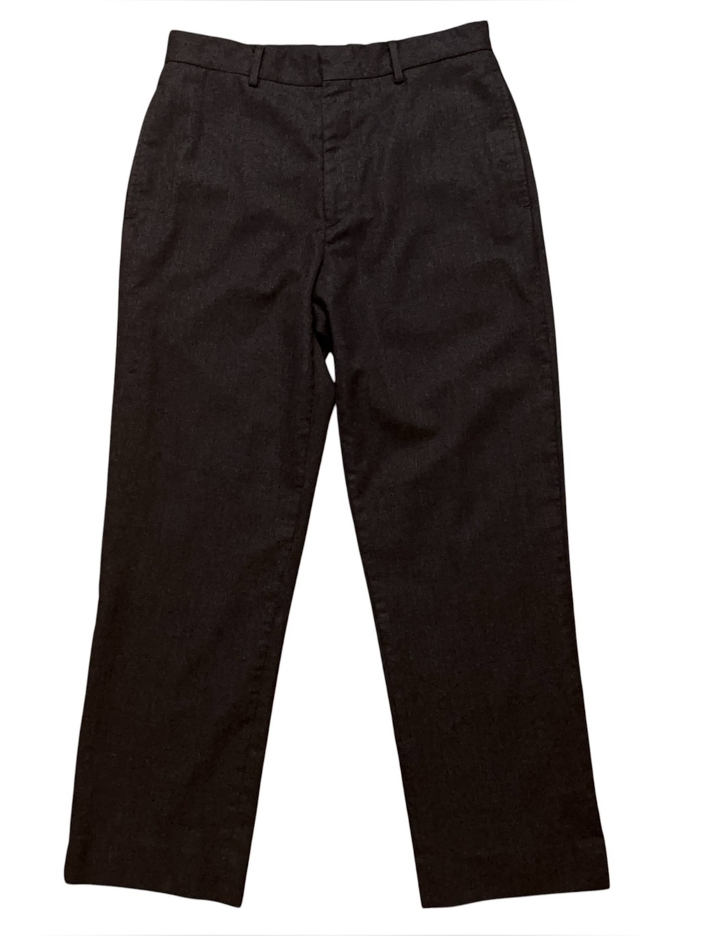 J.Crew Dress Pants Mens Size 31 Flat Front 100% Wool Twill Gray Vintage 90s